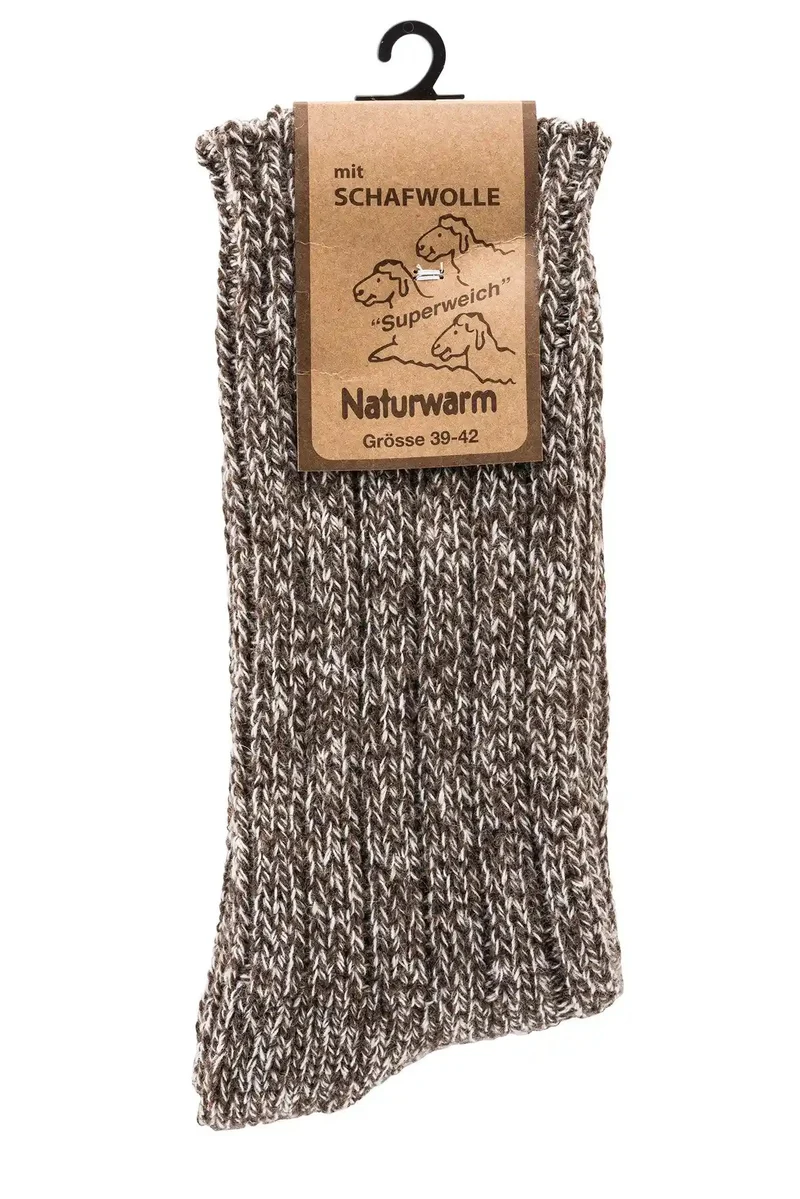 Norweger Socken warm & weich mit Wolle | 3 oder 6 Paar (Gr. 39–46)