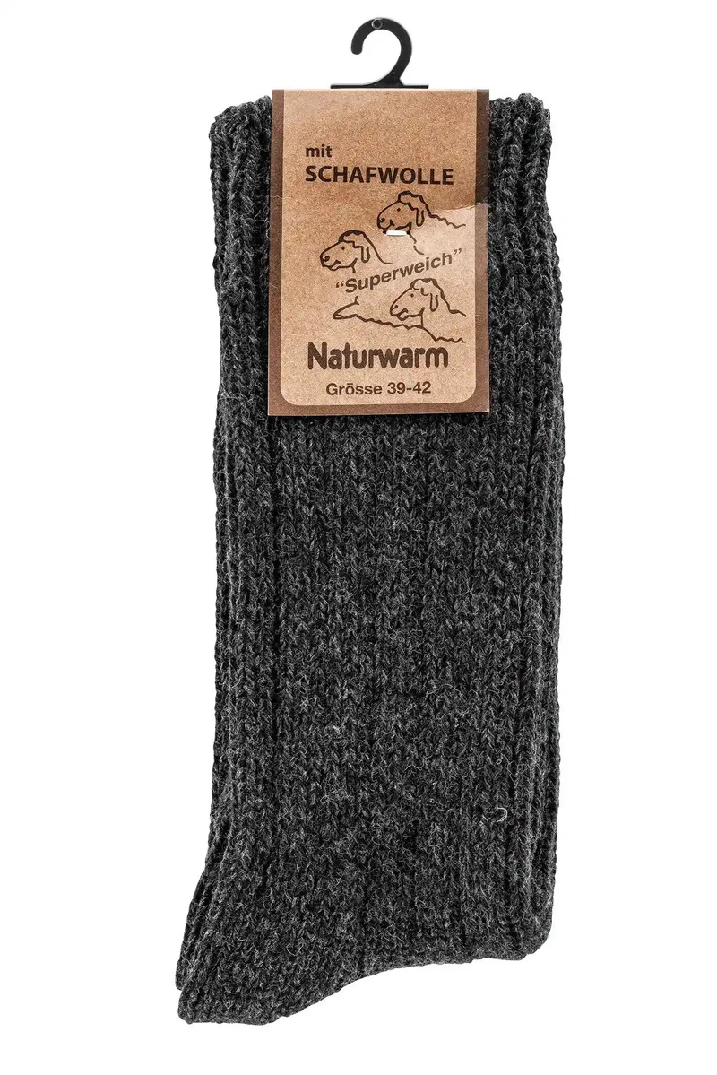 Norweger Socken warm & weich mit Wolle | 3 oder 6 Paar (Gr. 39–46)