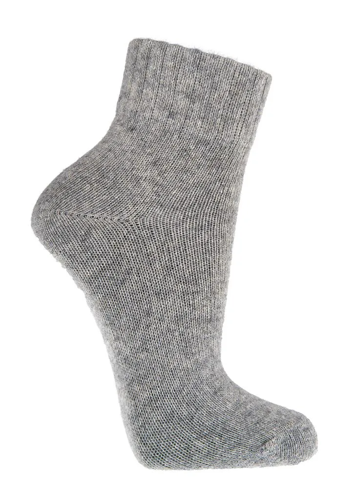 Kurzschaft Wollsocken aus Merinowolle und Kaschmir | 2 Paar | Größen 35-42