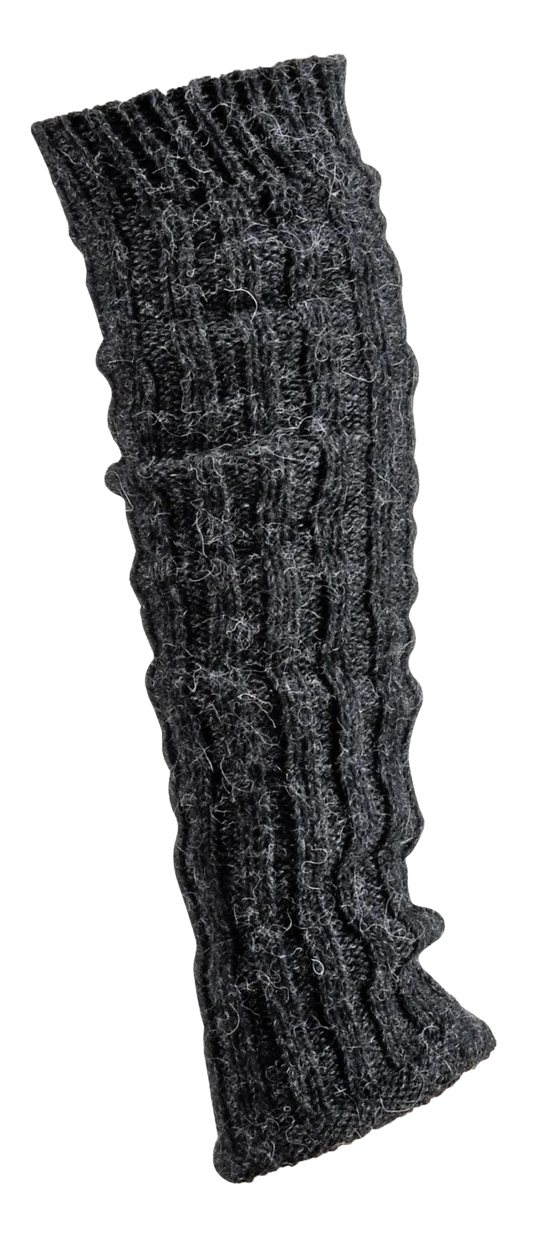 Grobstrick Beinstulpen mit Alpaka und Schafwolle One Size
