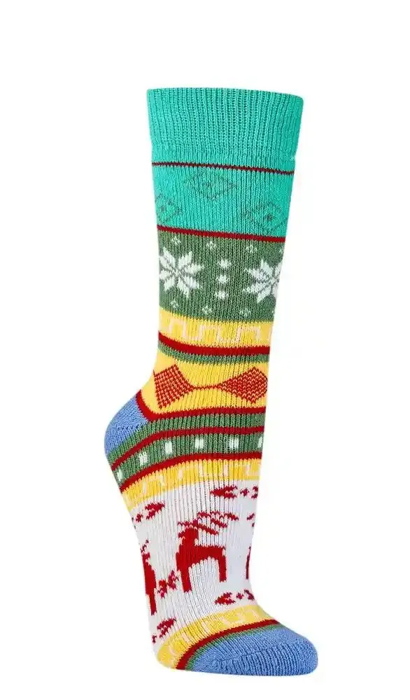Bunte Hygge Norwegersocken aus Baumwolle für den Winter 2 | 4 Paar