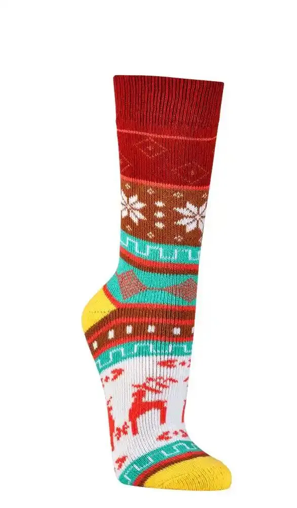 Bunte Hygge Norwegersocken aus Baumwolle für den Winter 2 | 4 Paar