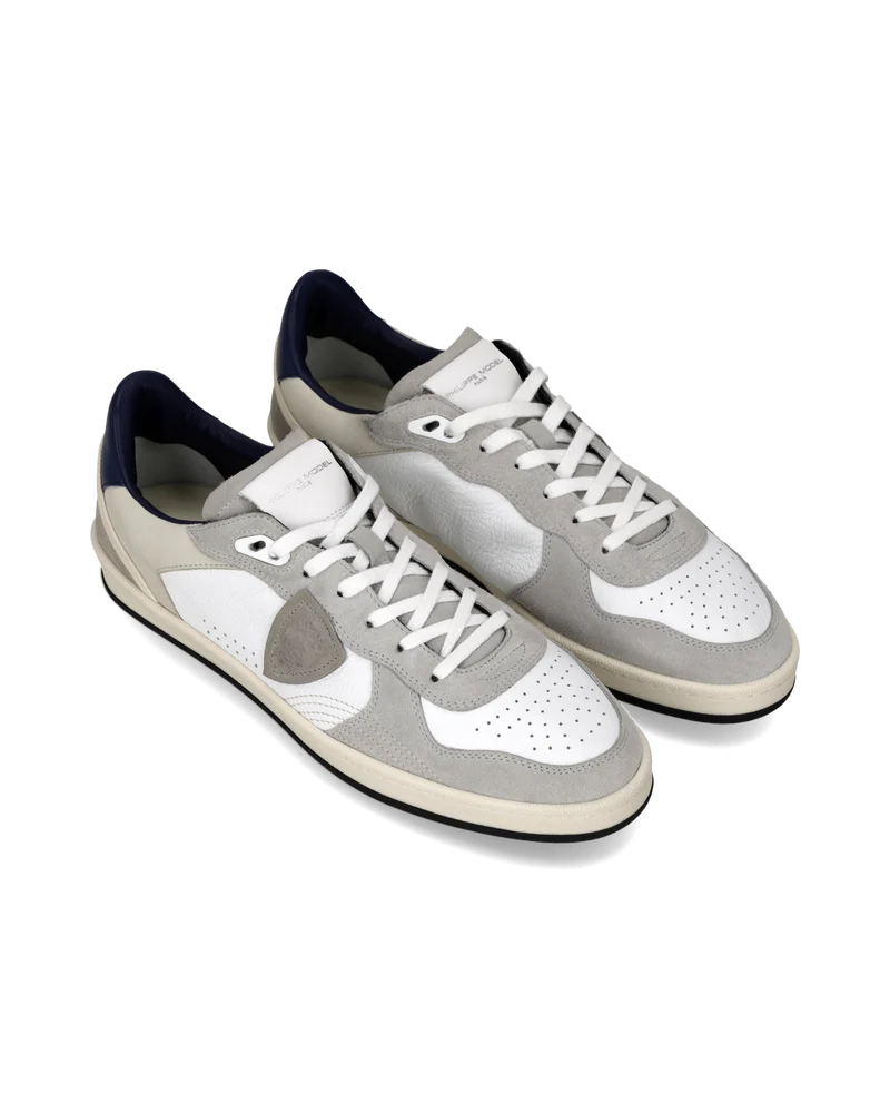 Sneakers Pgal Men, White Grey Blue
