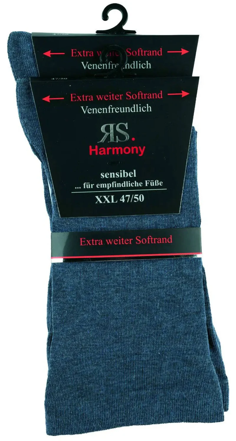 Diabetiker Socken extra weit mit Softbund in Übergröße 47/50 bis 50/52