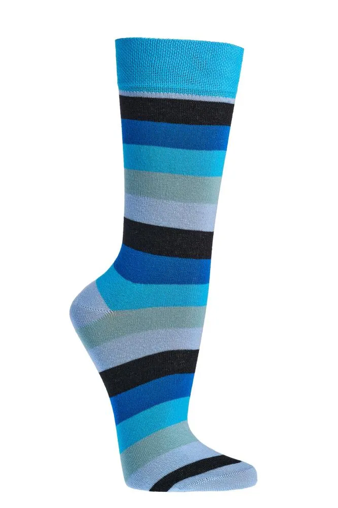 Bunte Bio Baumwoll Socken mit Blockstreifen 2 Paar oder 4 Paar