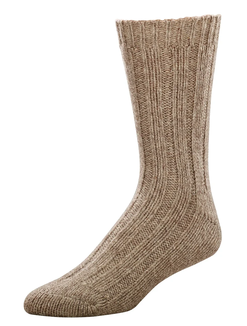 Wollsocken aus 100% Schafwolle Virgin Wool im Grobstrick 2 Paar