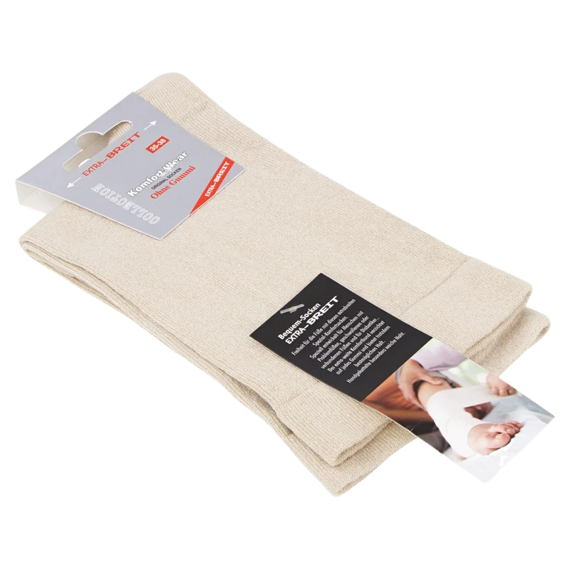 Diabetiker Socken extra weit aus Baumwolle ohne Gummi 2-10 Paar