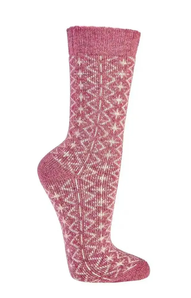 Bunte Wollsocken mit Merinowolle und Alpakawolle im Folklore Design 2 Paar