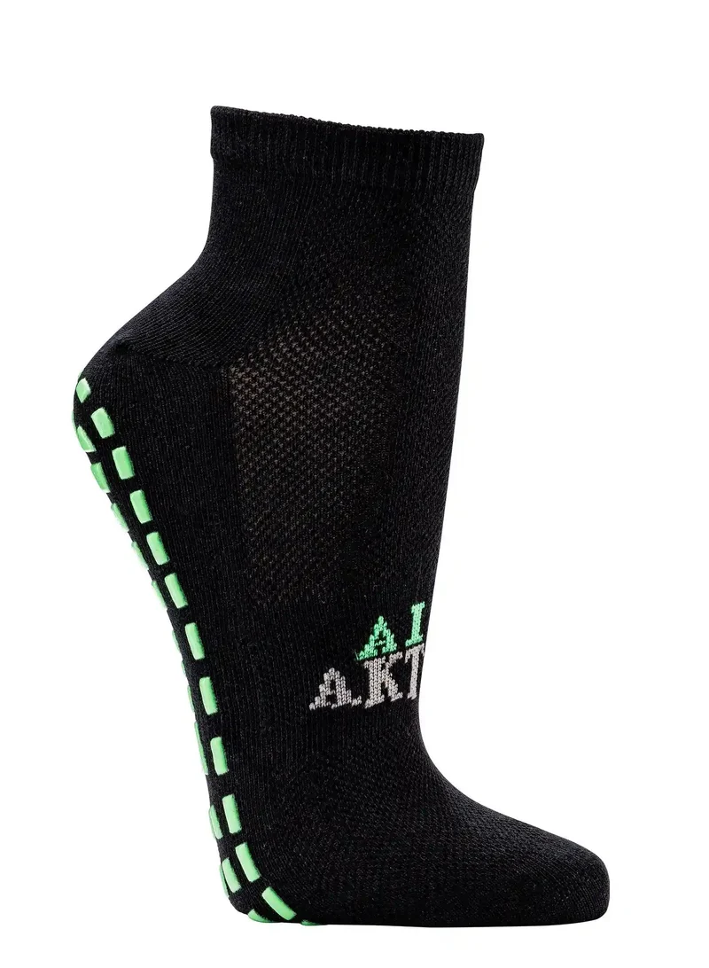 Kurzschaft Sportsocken mit ABS Anti Rutsch Druck für Yoga und Trampolin 2-6 Paar