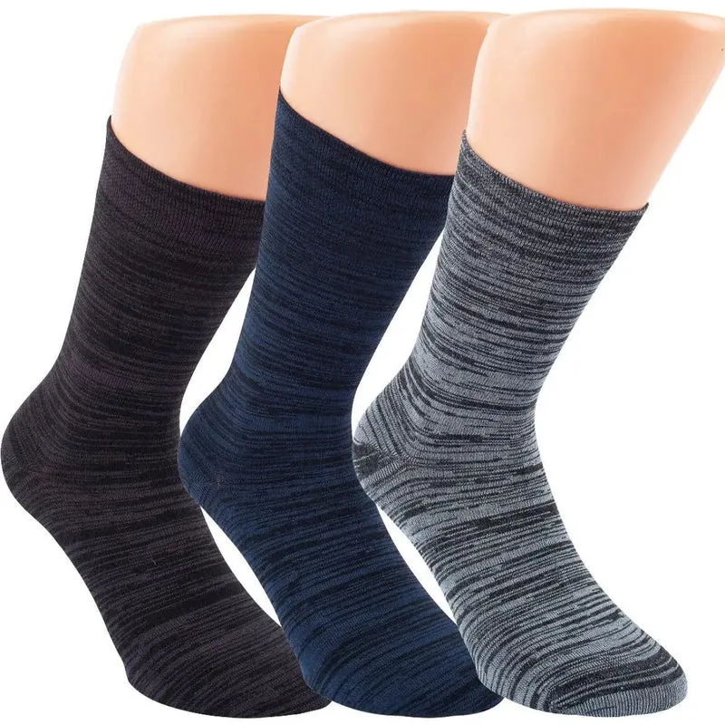 Bambus Viskose Socken melange dunkel mit Softrand 6-15 Paar