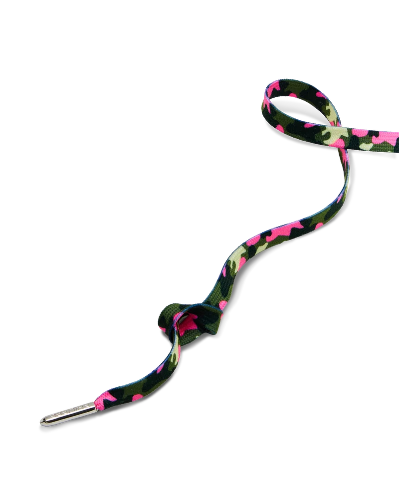 Women's Laces in Cotton, Fuchsia Green