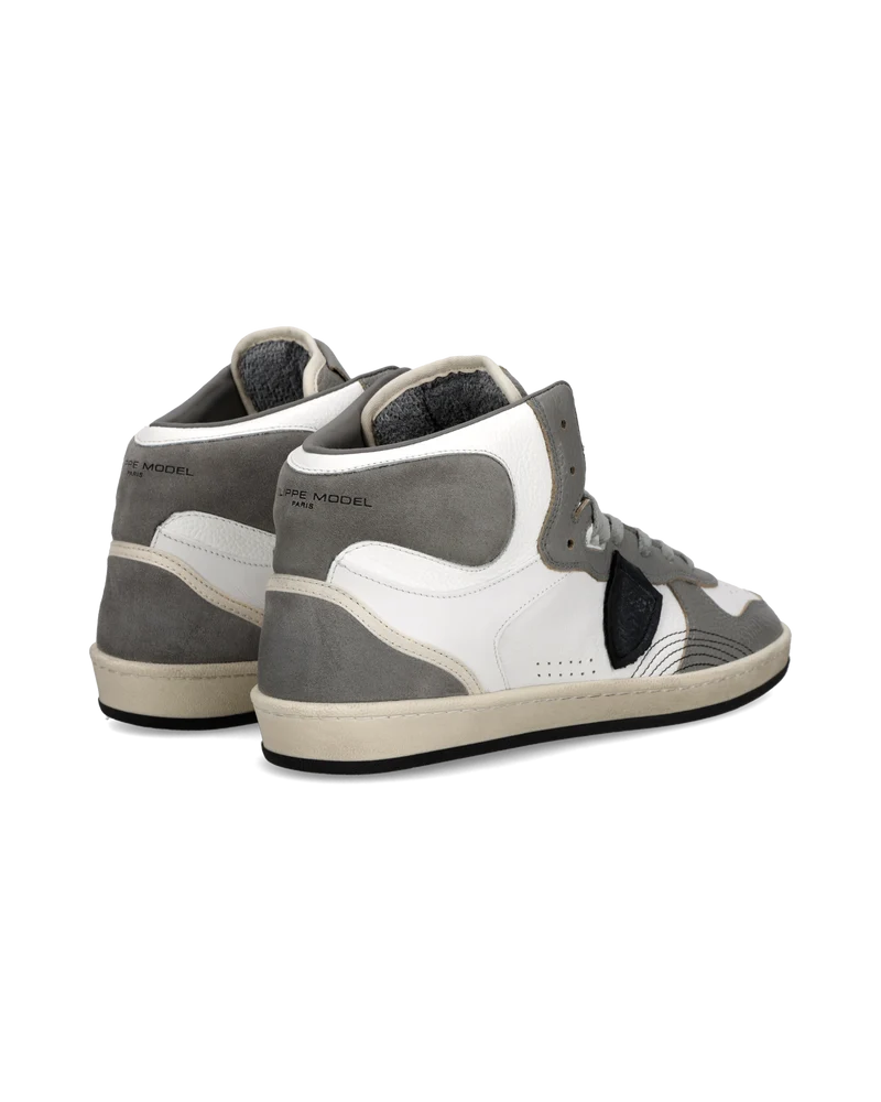 Sneakers Pgal High Men, White Grey