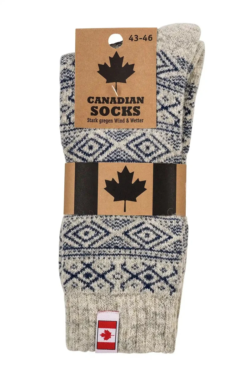 Canadian Socks Thermosocken mit Wolle Damen & Herren