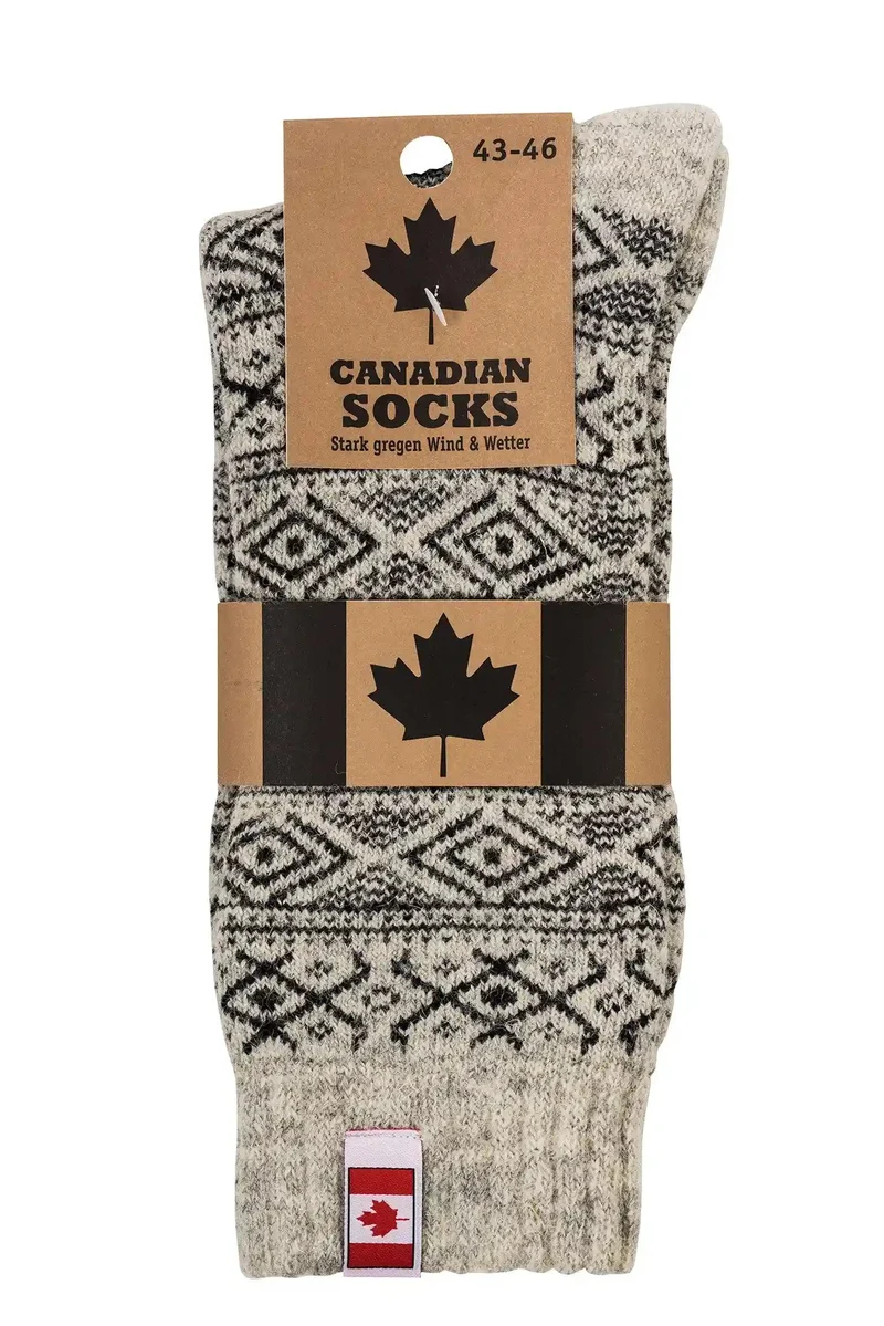 Canadian Socks Thermosocken mit Wolle Damen & Herren