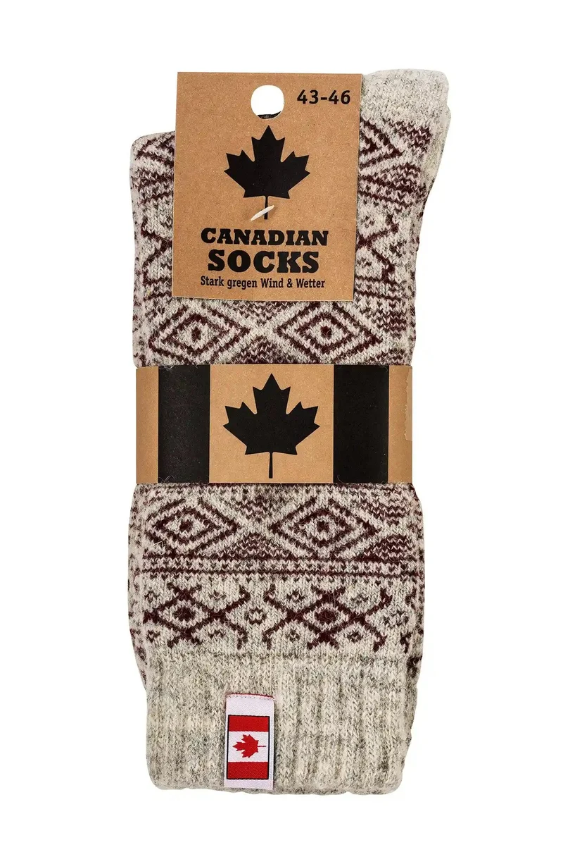 Canadian Socks Thermosocken mit Wolle Damen & Herren
