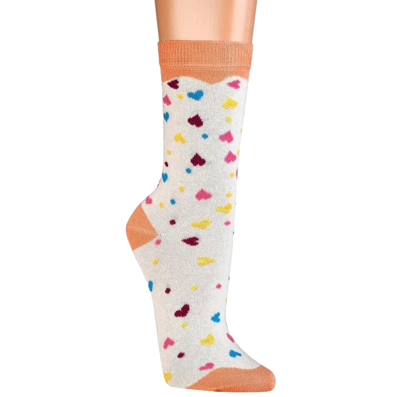 Donutsocken Damen aus Baumwolle als Geschenksocken 1 Paar