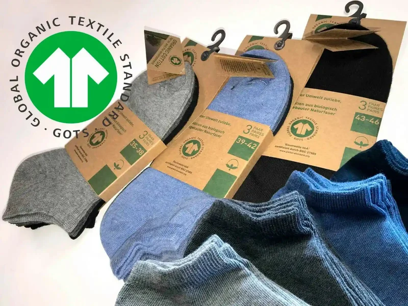 3 oder 6 Paar Sneaker Socken 99% Bio Baumwolle kbA Biosocken Organic Cotton
