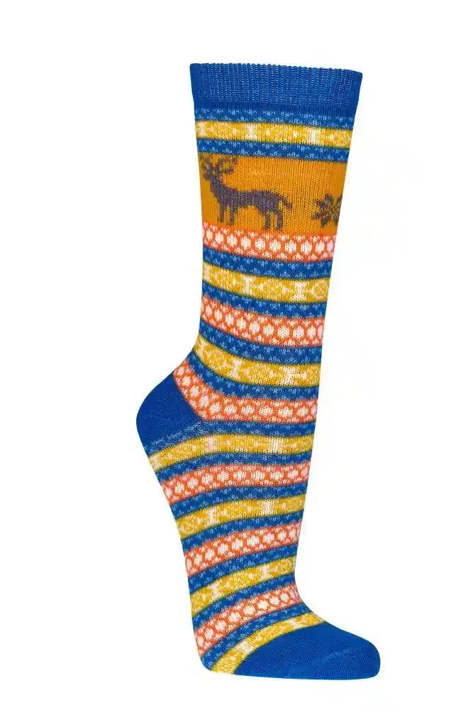 Unisex Hygge Socken mit Wolle – bunt & gemütlich (3,6 Paar)