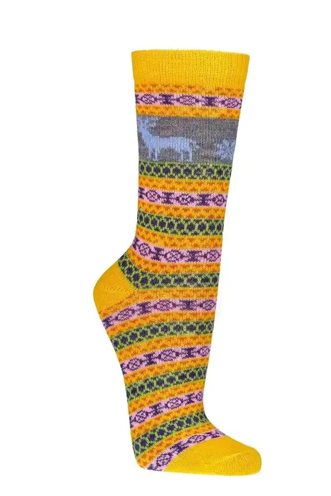 Unisex Hygge Socken mit Wolle – bunt & gemütlich (3,6 Paar)