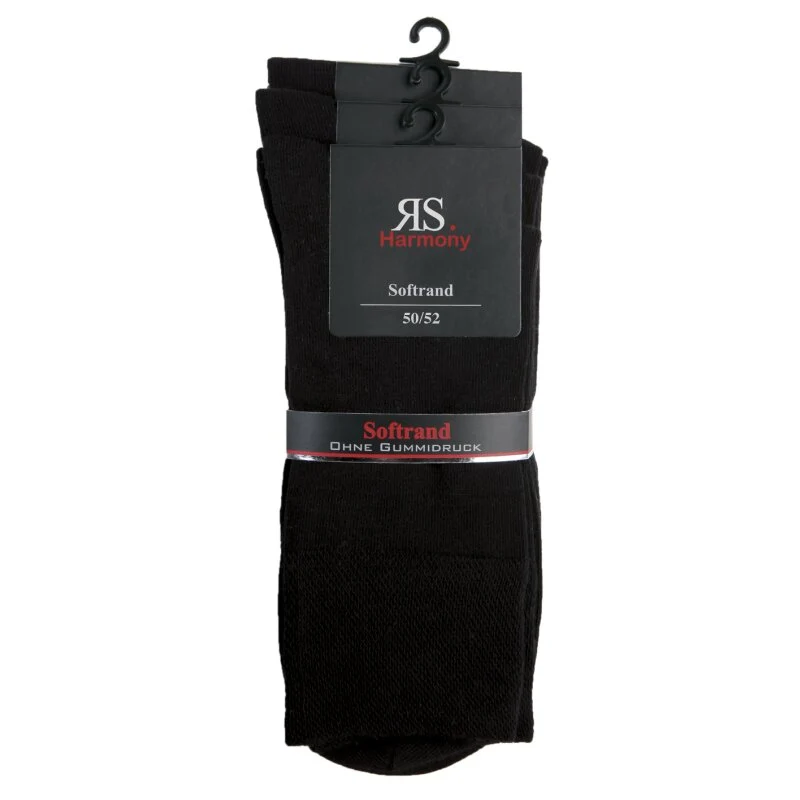 Business Herren Socken – Baumwolle mit Softrand in XL-Übergröße (3-15 Paar)