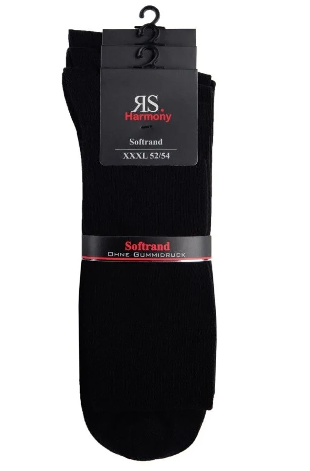Business Herren Socken – Baumwolle mit Softrand in XL-Übergröße (3-15 Paar)