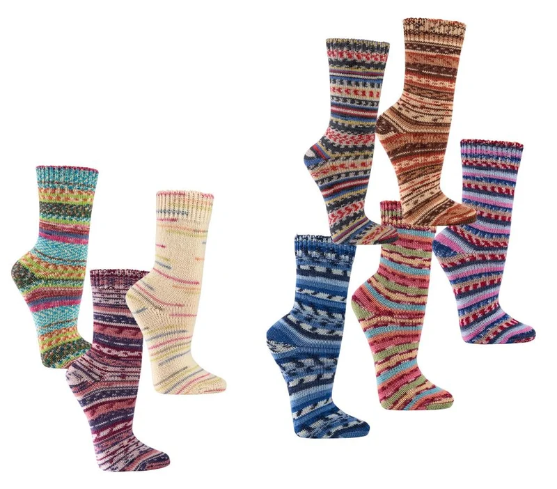 Wollsocken wie von Oma gestrickt – 70 % Wolle, dick & gemütlich