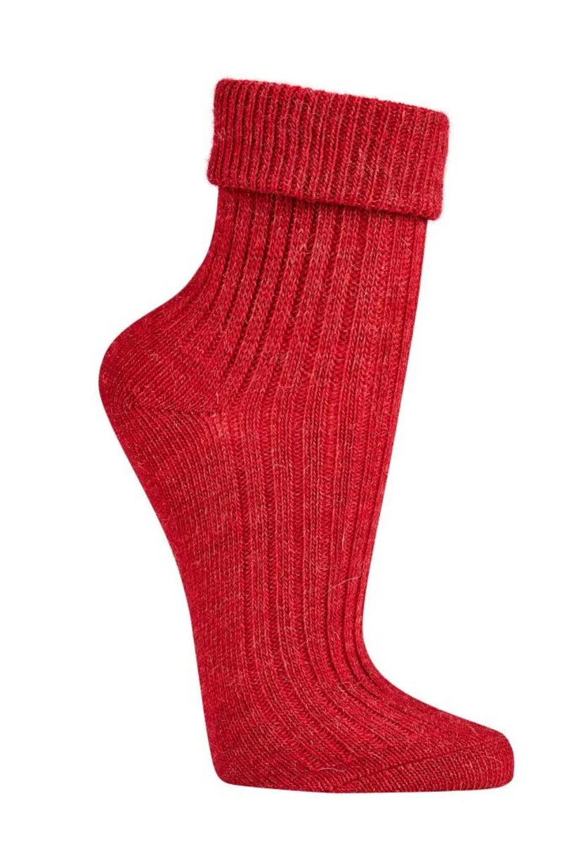 2 Paar Schafwollsocken Grobstrick Natur Wollsocken aus Schafwolle & Alpaka