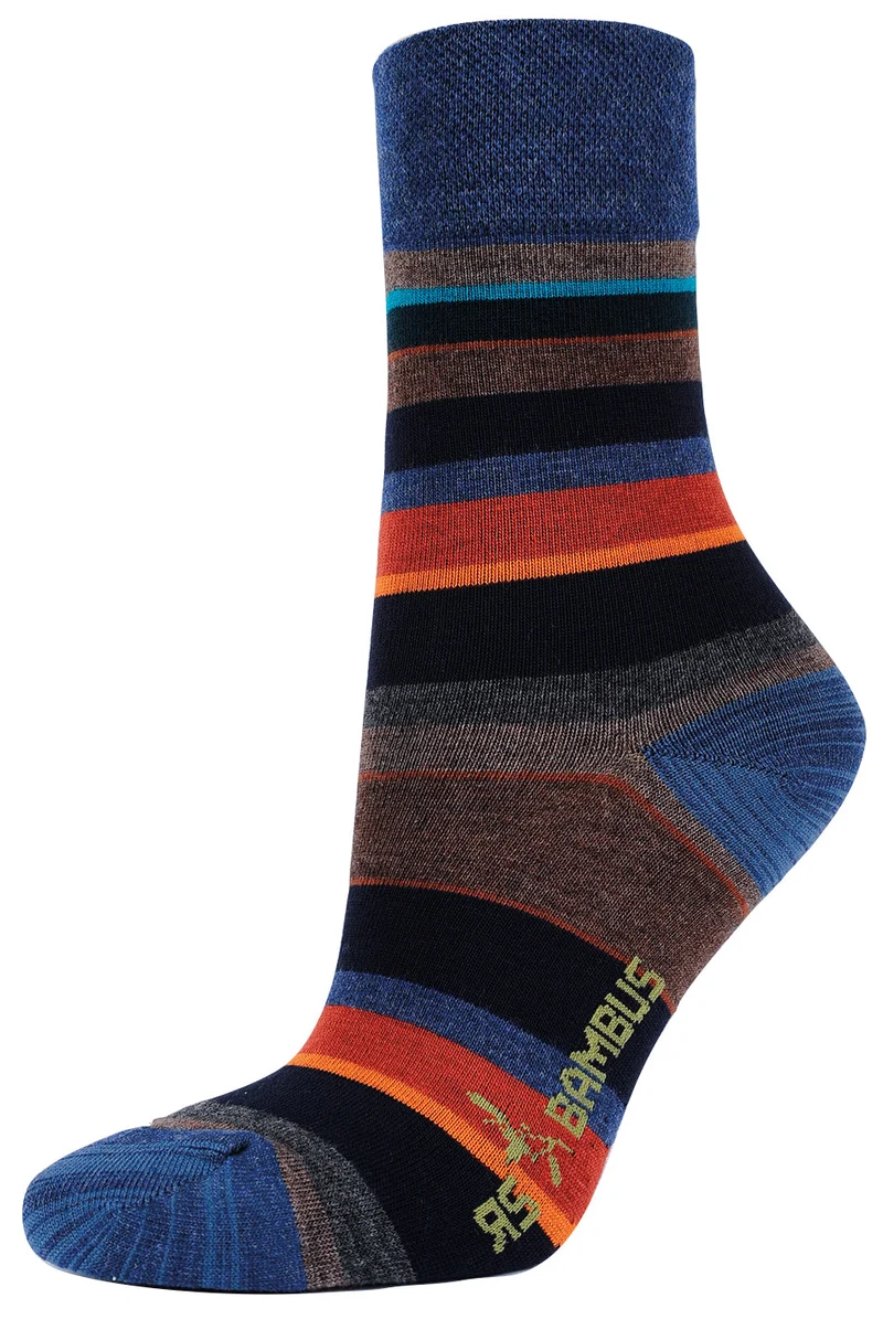 3-15 Paar Bambus Viskose Socken für Damen Ringel & Softrand ohne Gummi