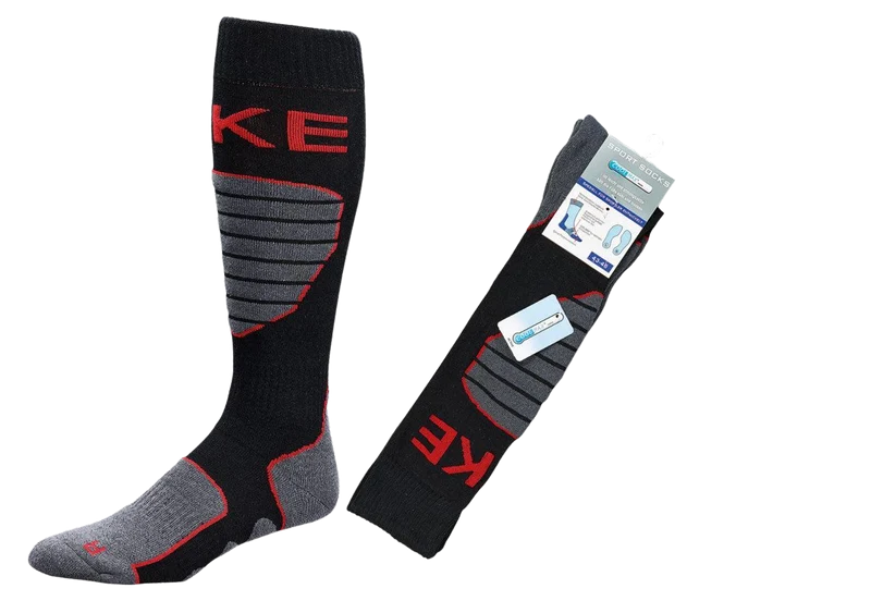1 Paar Biker Motorradsocken Strümpfe Funktions Sportsocken COOLMAX® knielang 39-50