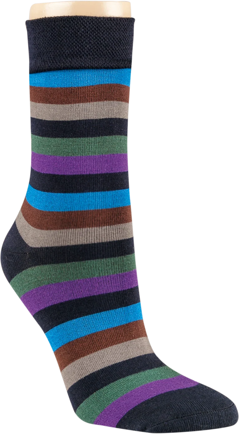 3-15 Paar Bambus Viskose Socken Ringel Softrand ohne Gummi