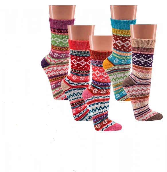 Hygge Socken mit Baumwolle bunt im 3er oder 6er Pack