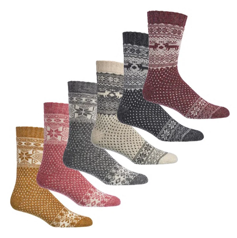 Norweger Socken mit Merino und Alpakawolle 2 Paar