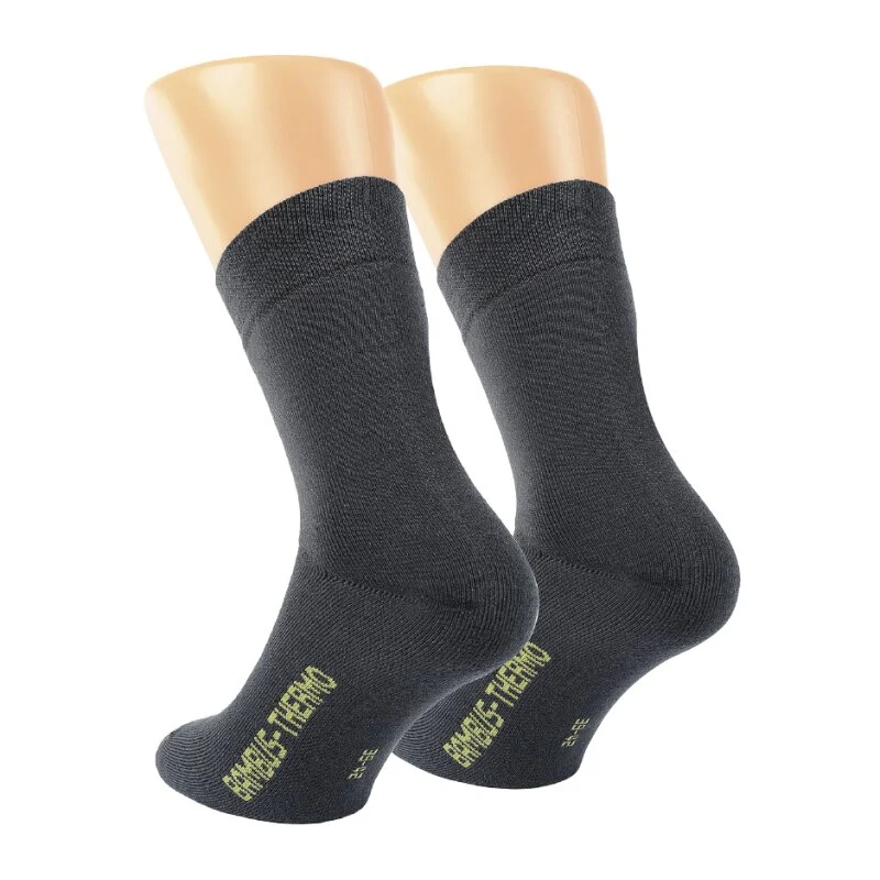 Thermo Socken aus Bambus Viskose schwarz bis 50 | 2-10 Paar