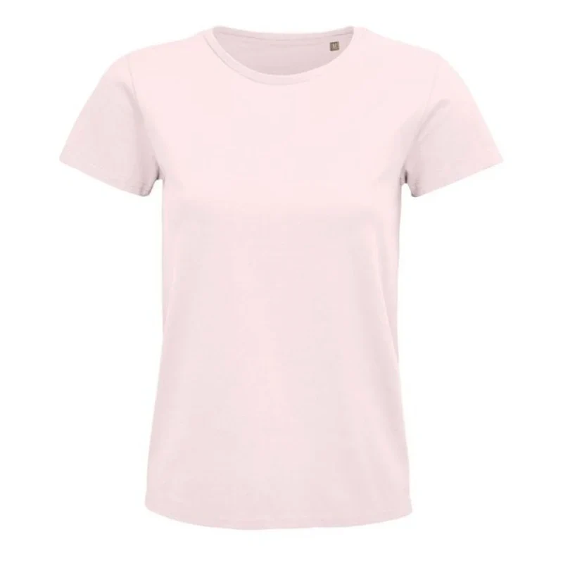 besticktes Bio Baumwoll Frauen T-Shirt