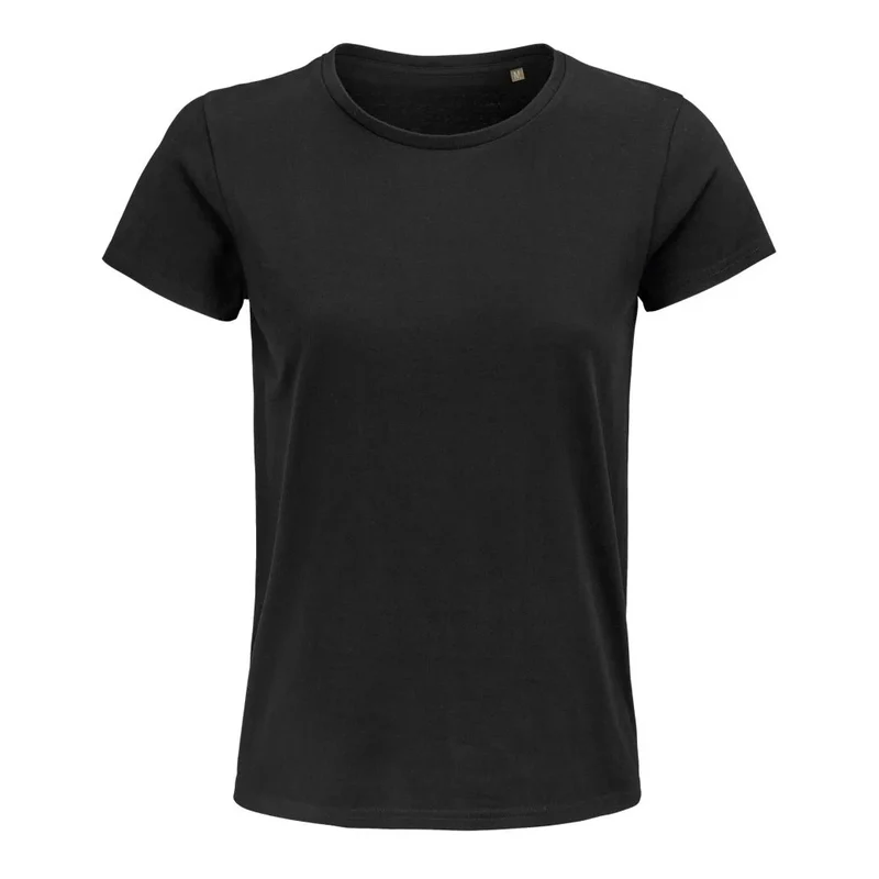 besticktes Bio Baumwoll Frauen T-Shirt