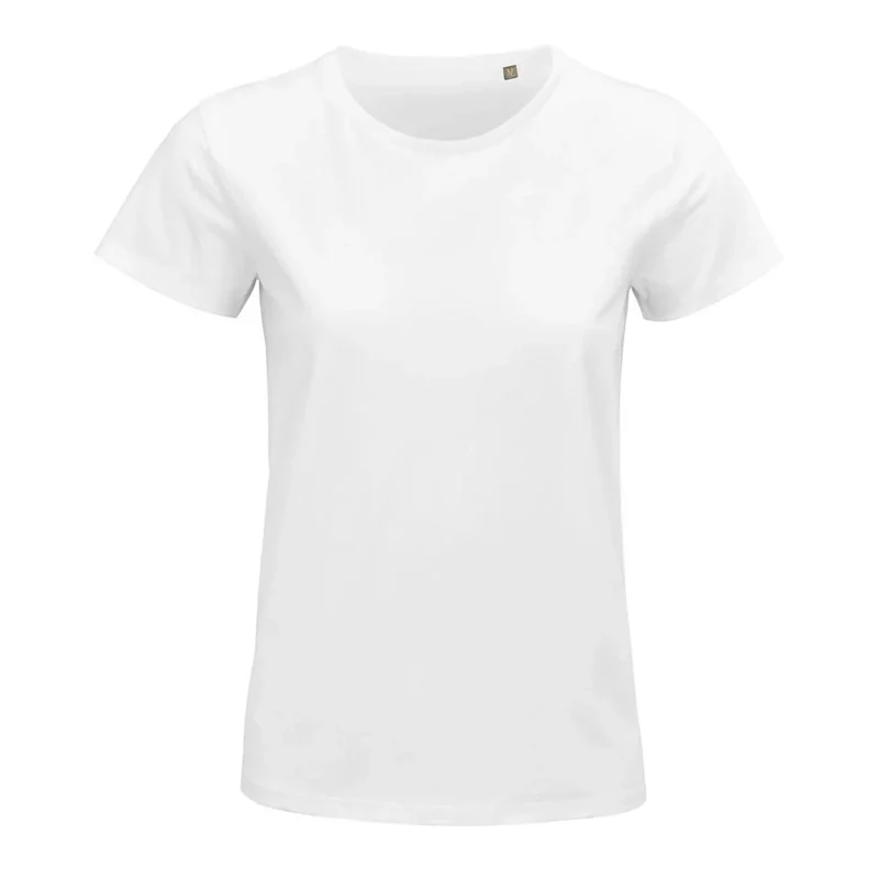 besticktes Bio Baumwoll Frauen T-Shirt