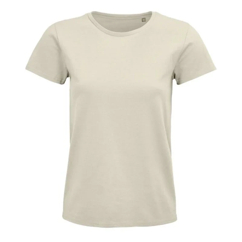 besticktes Bio Baumwoll Frauen T-Shirt
