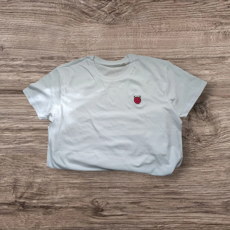 besticktes Männer Bio Baumwoll T-Shirt