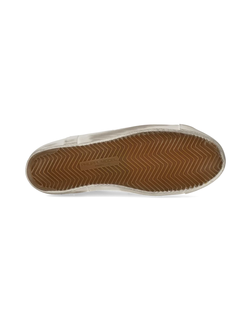 Men's Prsx Low-Top Sneakers in Suede, White and Blue