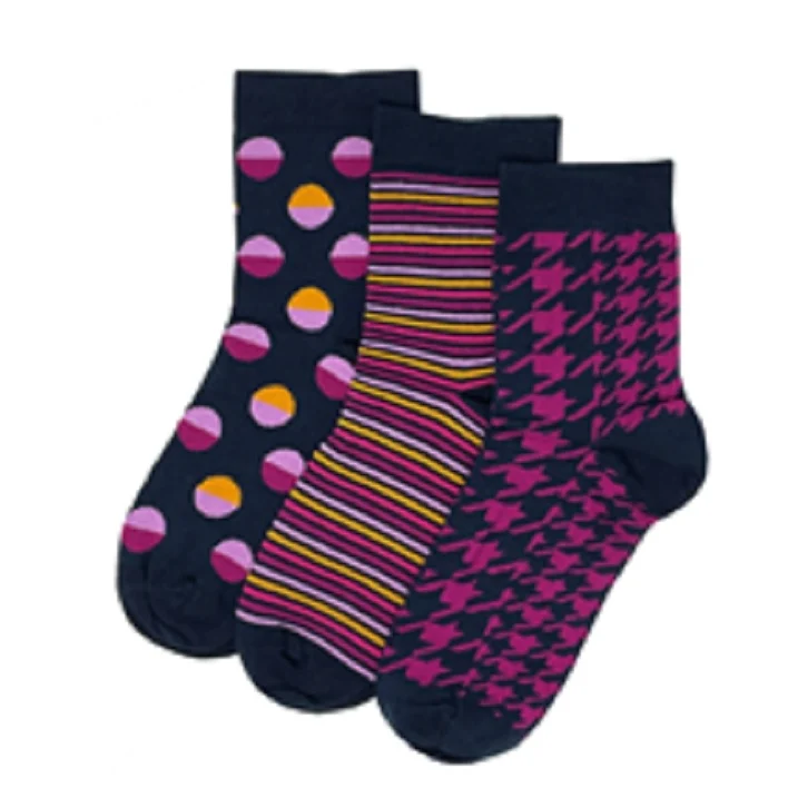 3 PK CLEVERSOCKS LADIES DESIGN SOCKS