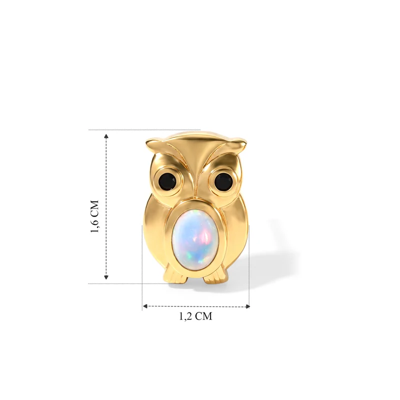 EVER TRUE AAA Natürlicher, äthiopischer Welo Opal, Schwarzer Spinell Ohrringe Reine Bronze ca. 1,15 ct.