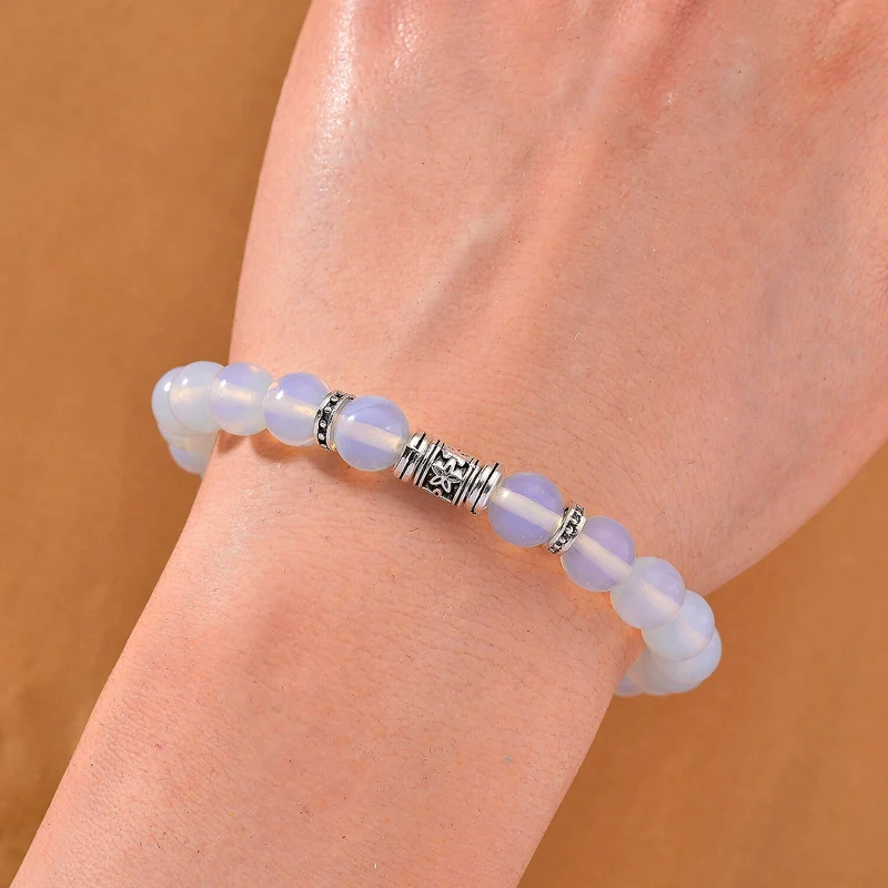 Opalite Schmuckset Legierung, Legierung Schwarz oxidiert ca. 100.00 ct