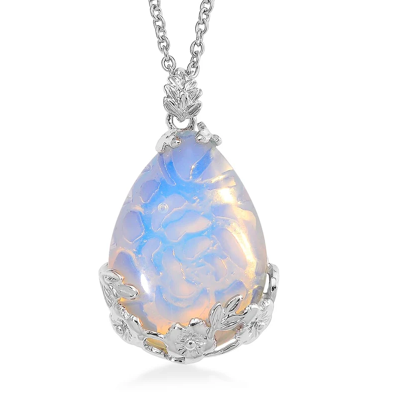 Opalite Schmuckset Legierung, Legierung Schwarz oxidiert ca. 100.00 ct