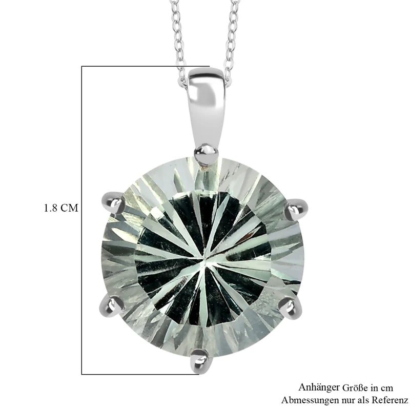 Prasiolite Schmuckset 925 Silber rhodiniert ca. 5,60 ct.