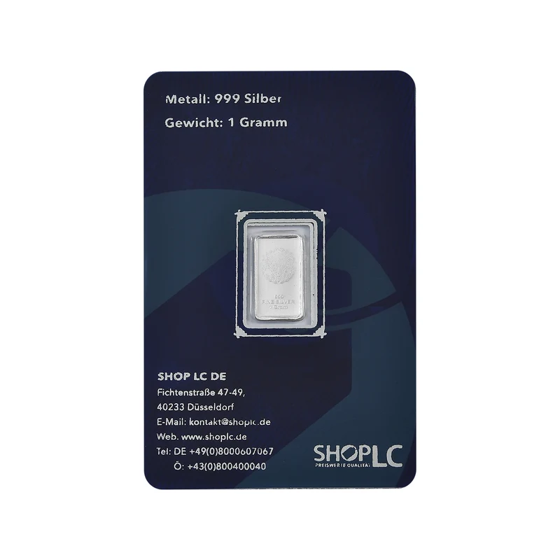 EXKLUSIVES GESCHENK - 999er Silber Schlange Barren, ca. 1,00g
