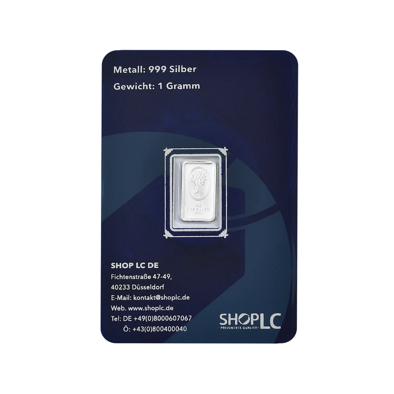 EXKLUSIVES GESCHENK - 999er Silber Schlange Barren, ca. 1,00g