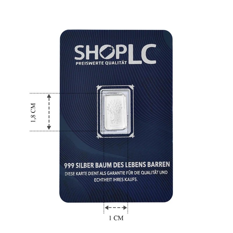 EXKLUSIVES GESCHENK - 999er Silber Schlange Barren, ca. 1,00g