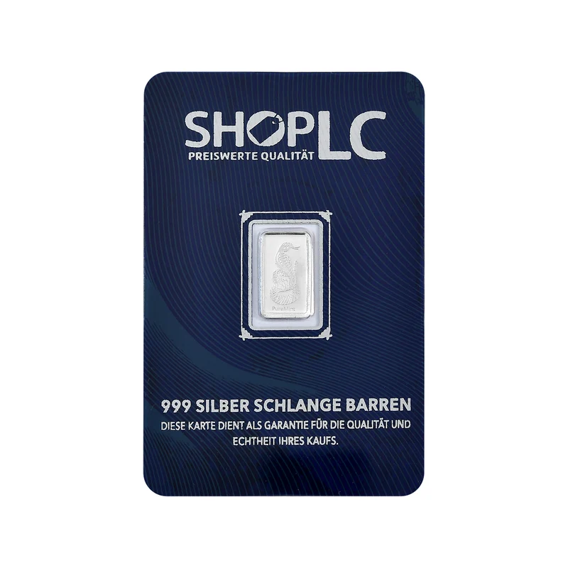 EXKLUSIVES GESCHENK - 999er Silber Schlange Barren, ca. 1,00g