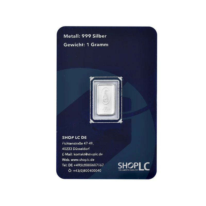 EXKLUSIVES GESCHENK - 999er Silber Schlange Barren, ca. 1,00g