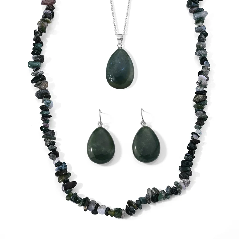 Tigerauge Schmuckset ca. 355.00 ct